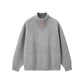 Ribbed Cotton-Blend Quarter-Zip Jumper