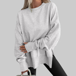 Oversized Premium Cotton-Blend Sweatshirt