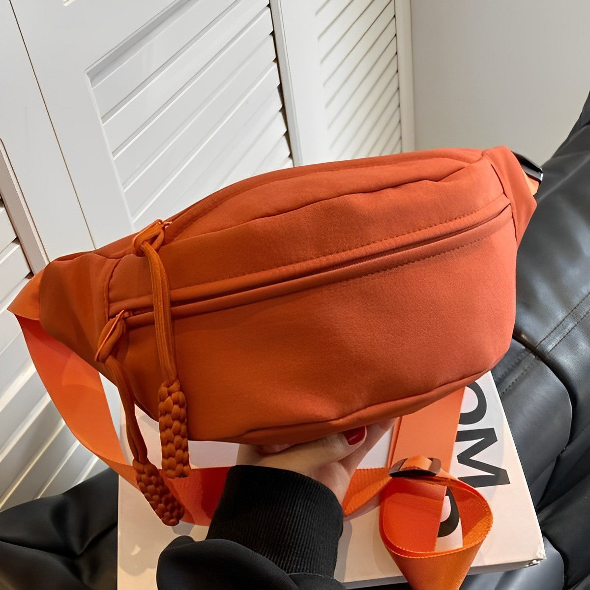 Crossbody Bag Nylon with Wide Adjustable Strap