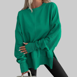 Oversized Premium Cotton-Blend Sweatshirt