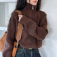 Soft-Touch Oversized Quarter-Zip Jumper