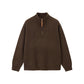 Ribbed Cotton-Blend Quarter-Zip Jumper
