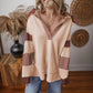 Striped V-Neck Colour Block Sweatshirt