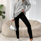 Oversized Half-Zip Pocket Sweatshirt