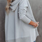 Snap Placket Oversized Hoodie