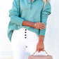 Snap Placket Oversized Hoodie
