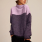 Herringbone Roll Neck Jumper