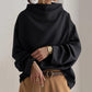 Draped High Neck Jumper
