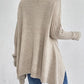 Side Slit Roll Neck Jumper