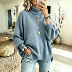 Slouchy Roll Neck Jumper