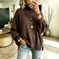 Slouchy Roll Neck Jumper