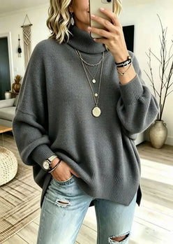 Slouchy Roll Neck Jumper