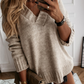 Oversized V-Neck Jumper