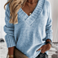 Oversized V-Neck Jumper
