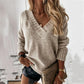 Oversized V-Neck Knit Jumper