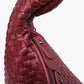 Hobo Bag Woven Faux Leather with Zip and 16-Inch Laptop Fit