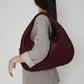 Hobo Bag Woven Faux Leather with Zip and 16-Inch Laptop Fit