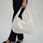 Hobo Bag Woven Faux Leather with Zip and 16-Inch Laptop Fit