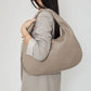 Hobo Bag Woven Faux Leather with Zip and 16-Inch Laptop Fit