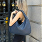 Hobo Bag Woven Faux Leather with Zip and 16-Inch Laptop Fit