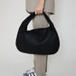 Hobo Bag Woven Faux Leather with Zip and 16-Inch Laptop Fit