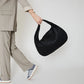 Hobo Bag Woven Faux Leather with Zip and 16-Inch Laptop Fit