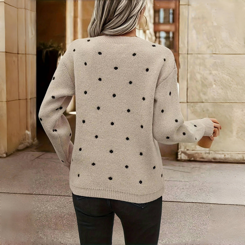 Polka Dot Crewneck Jumper