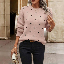 Polka Dot Crewneck Jumper