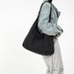 Tote Bag Padded Cotton Nylon with Zip and Wide Adjustable Strap
