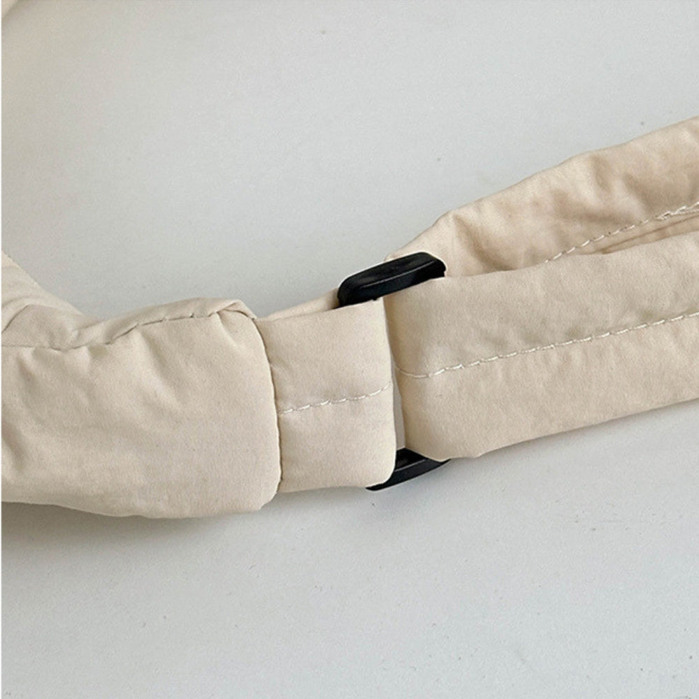 Tote Bag Padded Cotton Nylon with Zip and Wide Adjustable Strap