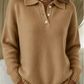 Cashmere-Feel Polo Jumper