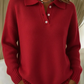 Cashmere-Feel Polo Jumper
