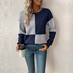 Quilted Check Sweatshirt