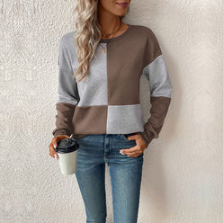 Quilted Check Sweatshirt