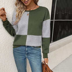 Quilted Check Sweatshirt