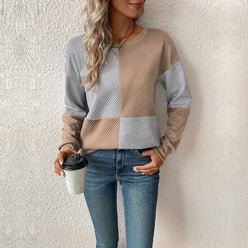 Quilted Check Sweatshirt