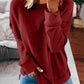 Side Slit Crewneck Sweatshirt