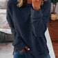 Side Slit Crewneck Sweatshirt