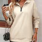 Collared Half-Zip Sweatshirt