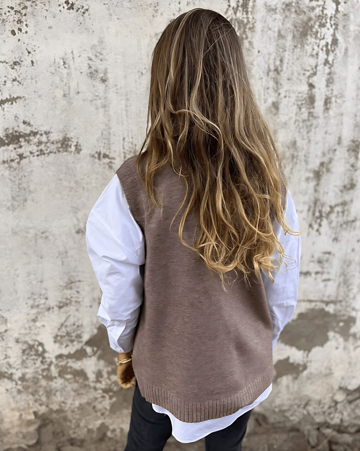 Deep V Jumper Vest