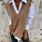 Deep V Jumper Vest