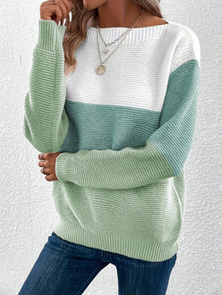 Three-Tone Stripe Jumper