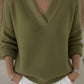 Deep V-Neck Knit Jumper