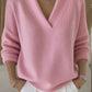 Deep V-Neck Knit Jumper