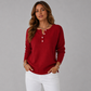 Henley Button Knit Jumper