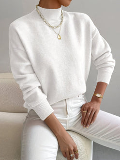 Mock Neck Knit Jumper