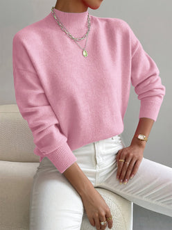 Mock Neck Knit Jumper