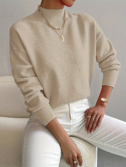 Mock Neck Knit Jumper