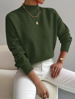 Mock Neck Knit Jumper