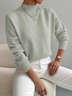 Mock Neck Knit Jumper